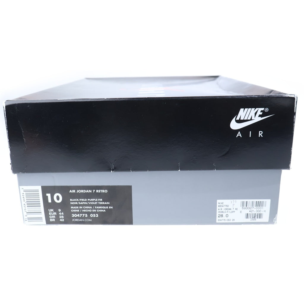 NIKE(ナイキ) AIR JORDAN 7 RETRO RAY ALLEN エアジョーダン7 レトロ レイアレン ハイカットスニーカー ブラック US10/28cm 304775-053