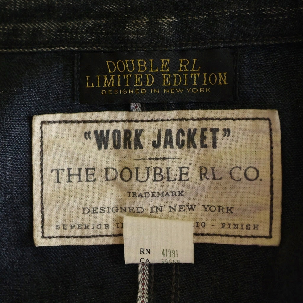 RRL(ダブルアールエル) LIMITED EDITION 200着限定 CHORE JACKET ペンキ加工 カバーオール ブラック