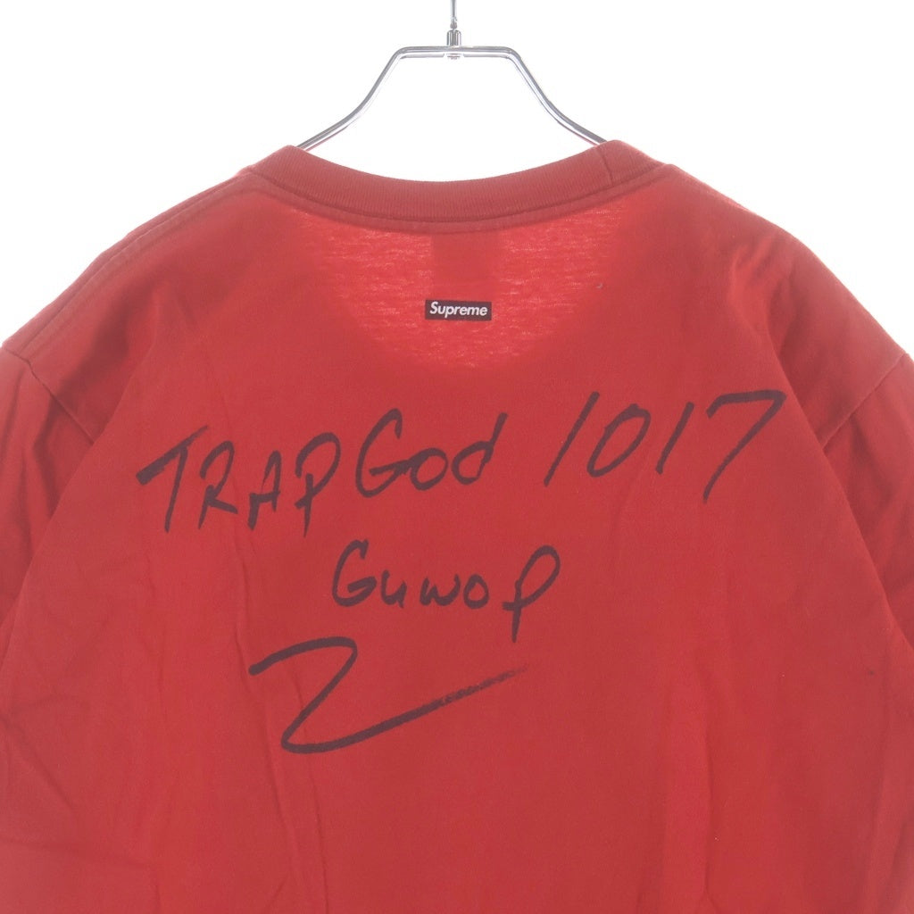 SUPREME(シュプリーム) 16AW Gucci Mane Tee グッチ メイン クルーネック カットソー 半袖Tシャツ レッド