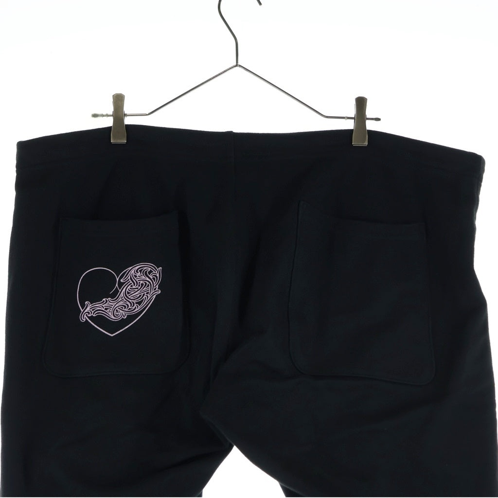 CHROME HEARTS(クロムハーツ) 25AW ×DEADLLY DOLL Vine Dagger Floral Cross Sweat Long Pants デッドリードール ヴァインダガー フローラルクロス スウェットロングパンツ ブラック