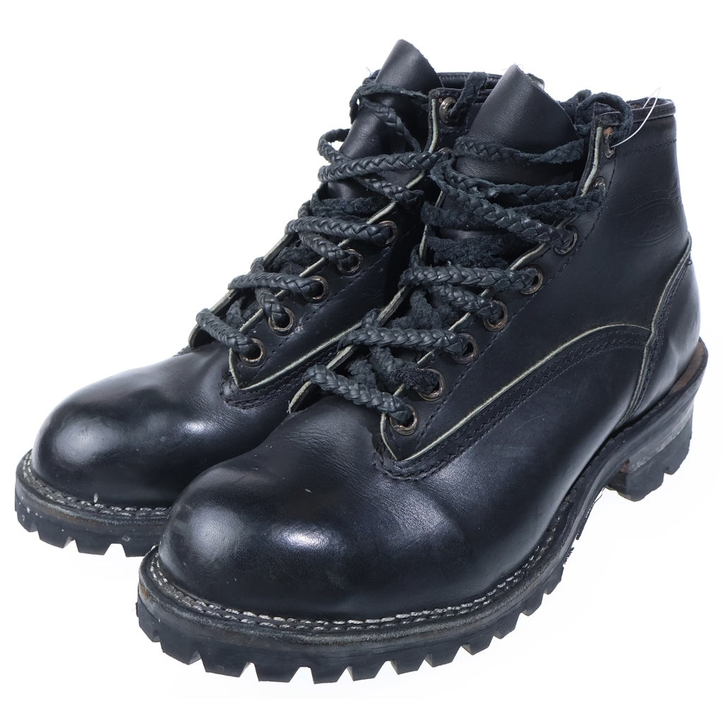 CHROME HEARTS(クロムハーツ) ×WESCO ウエスコ ハイライナー レザーブレードレースアップ レザーブーツ ブラック 10 E