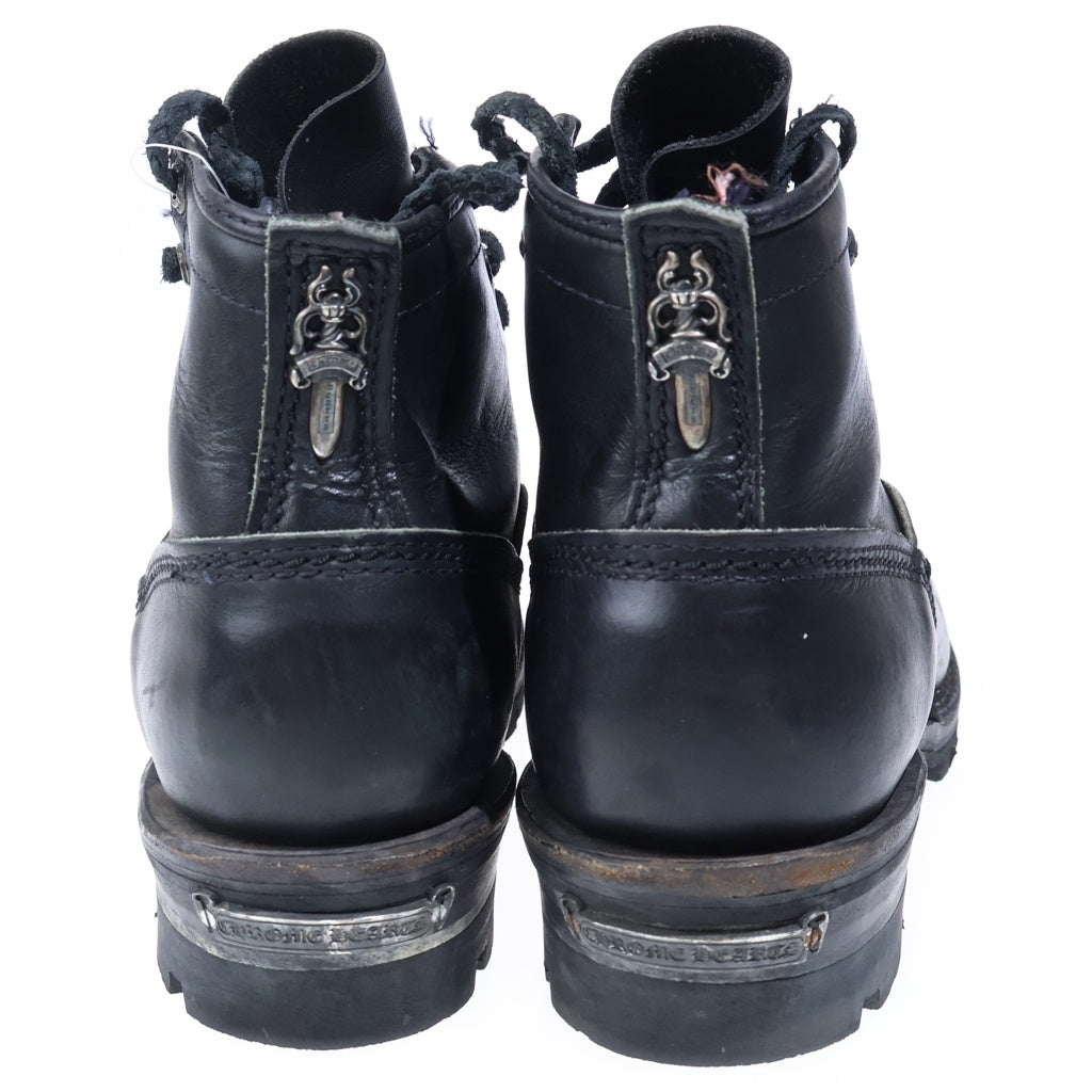 CHROME HEARTS(クロムハーツ) ×WESCO ウエスコ ハイライナー レザーブレードレースアップ レザーブーツ ブラック 10 E