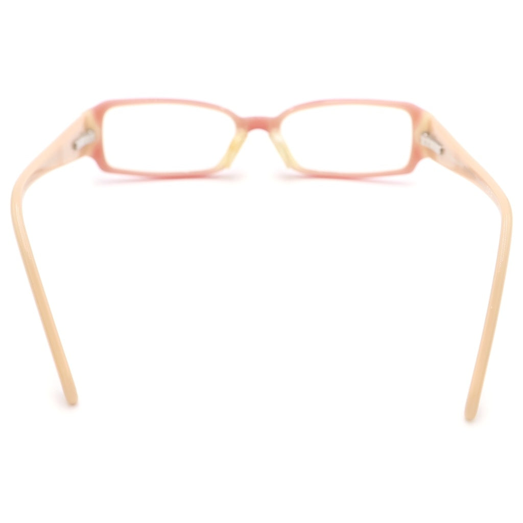 CHANEL(シャネル) Glasses Tortoiseshell Rectangular グラス トータスシェル レクタンギュラー アイウェア 眼鏡 度入り レッド/ベージュ 3091C.838 レディース