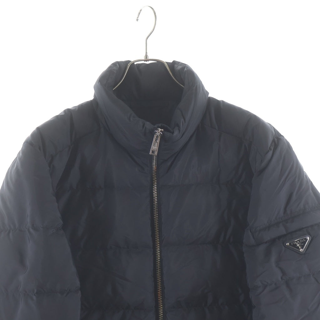 PRADA(プラダ) Re-NYLON トライアングルロゴ 三角プレート ナイロン SGB112 ダウンジャケット ブラック