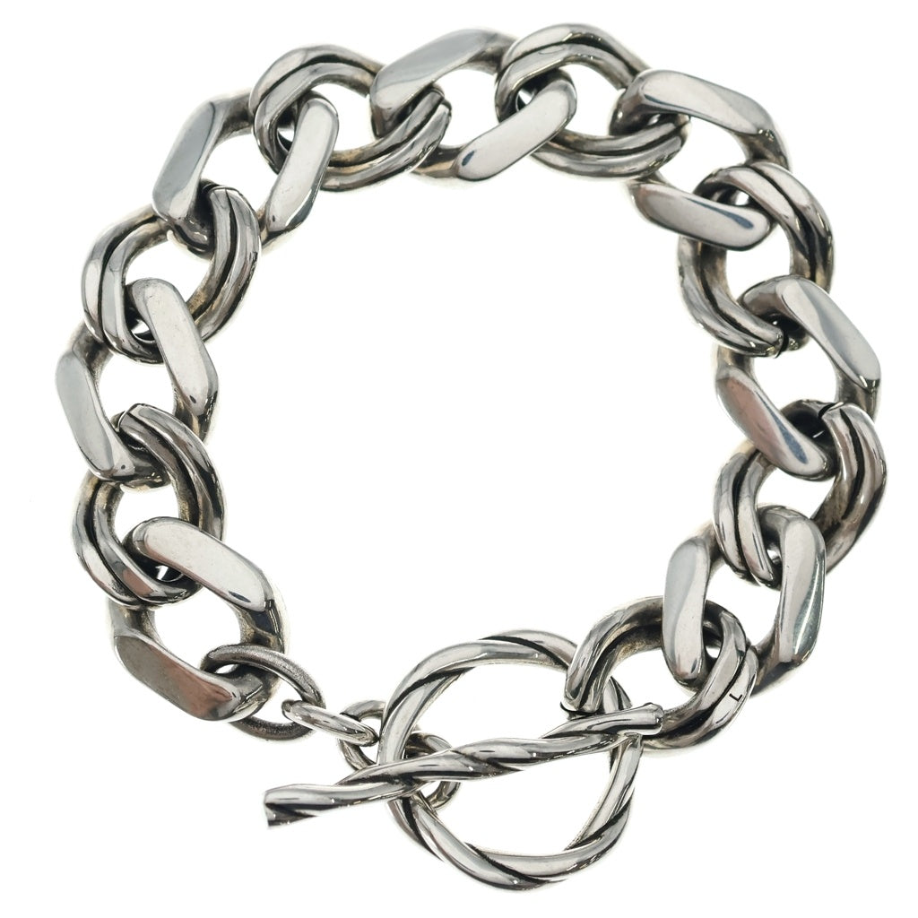 YVES SAINT LAURENT(イヴサンローラン) Metal Chain Bracelet チェーンブレスレット メタル シルバー レディース