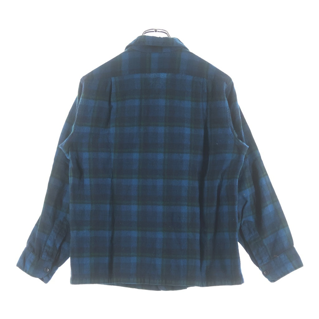 PENDLETON(ペンドルトン) 60s 開襟 ダブルフラップ ウール ボードシャツ グリーン チェック