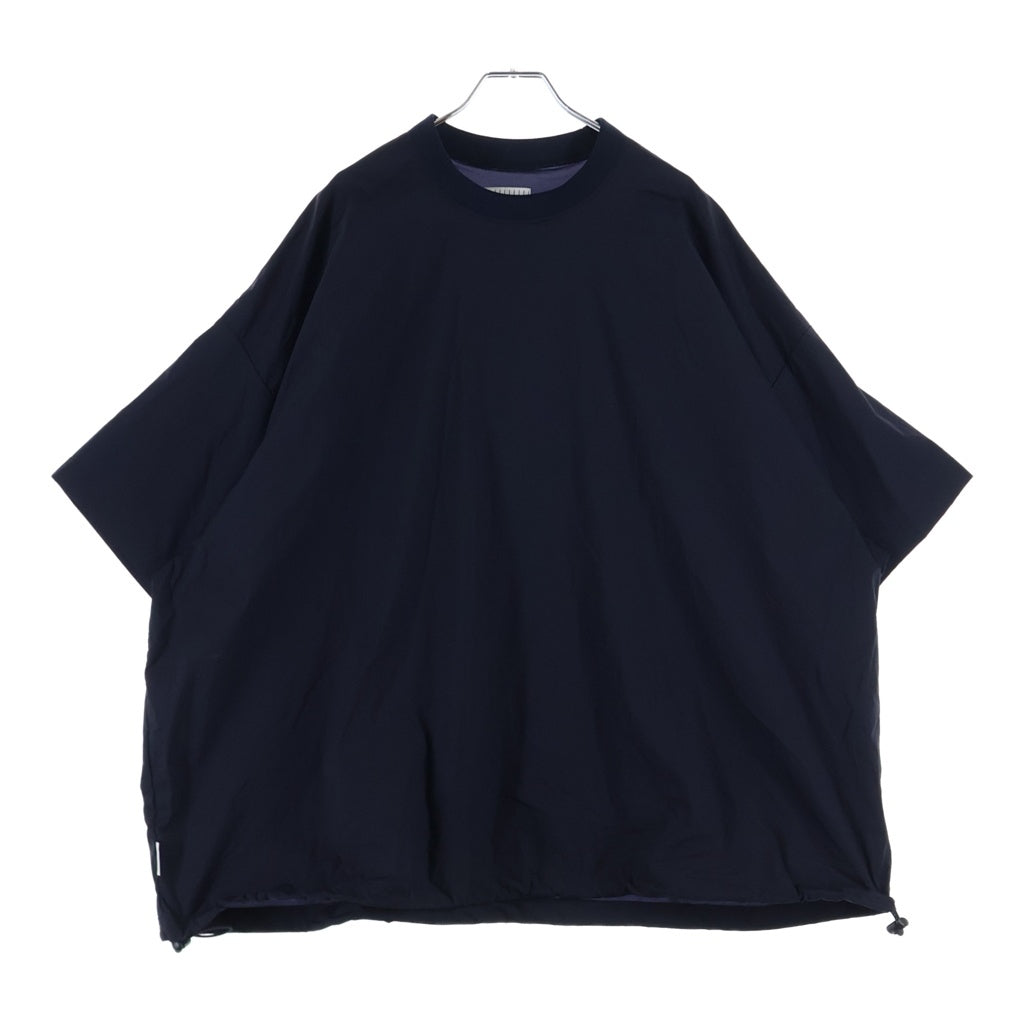 S.F.C(ストライプス フォー クリエイティ) 24SS BIG NYLON SS TEE ビックナイロンティ 裾ドローコード 半袖カットソー ネイビー