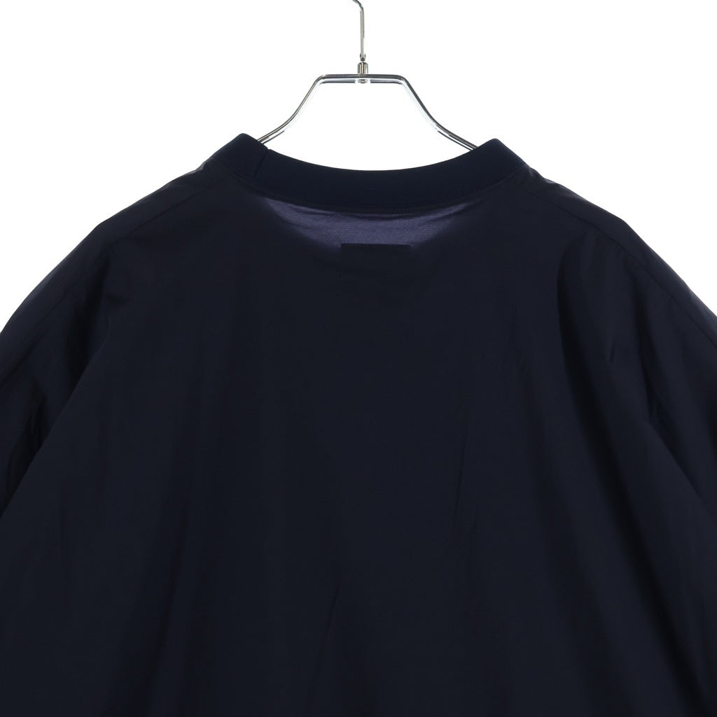 S.F.C(ストライプス フォー クリエイティ) 24SS BIG NYLON SS TEE ビックナイロンティ 裾ドローコード 半袖カットソー ネイビー