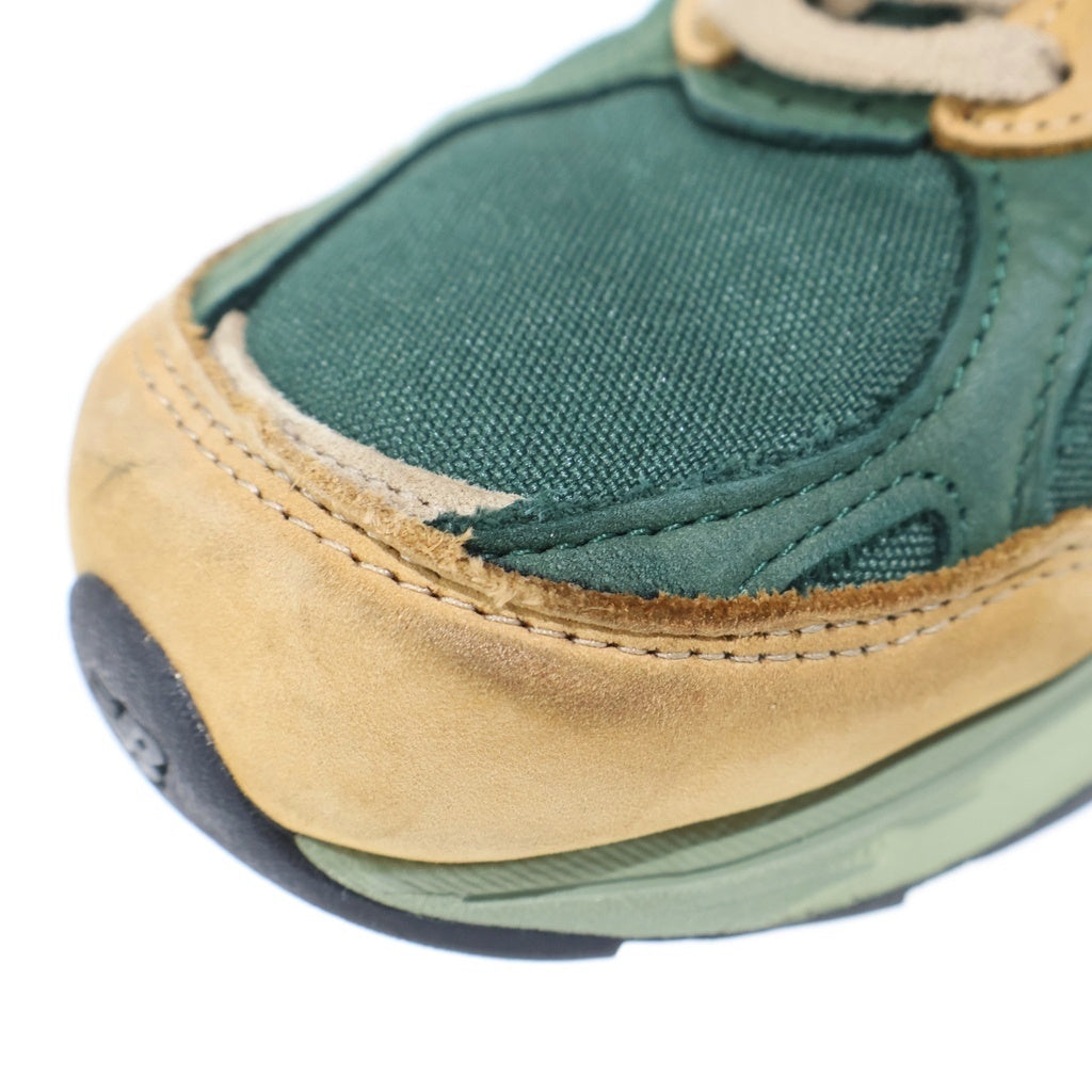 New Balance(ニューバランス) Made in USA 990v3 Tan Green ローカットスニーカー M990WG3 グリーン
