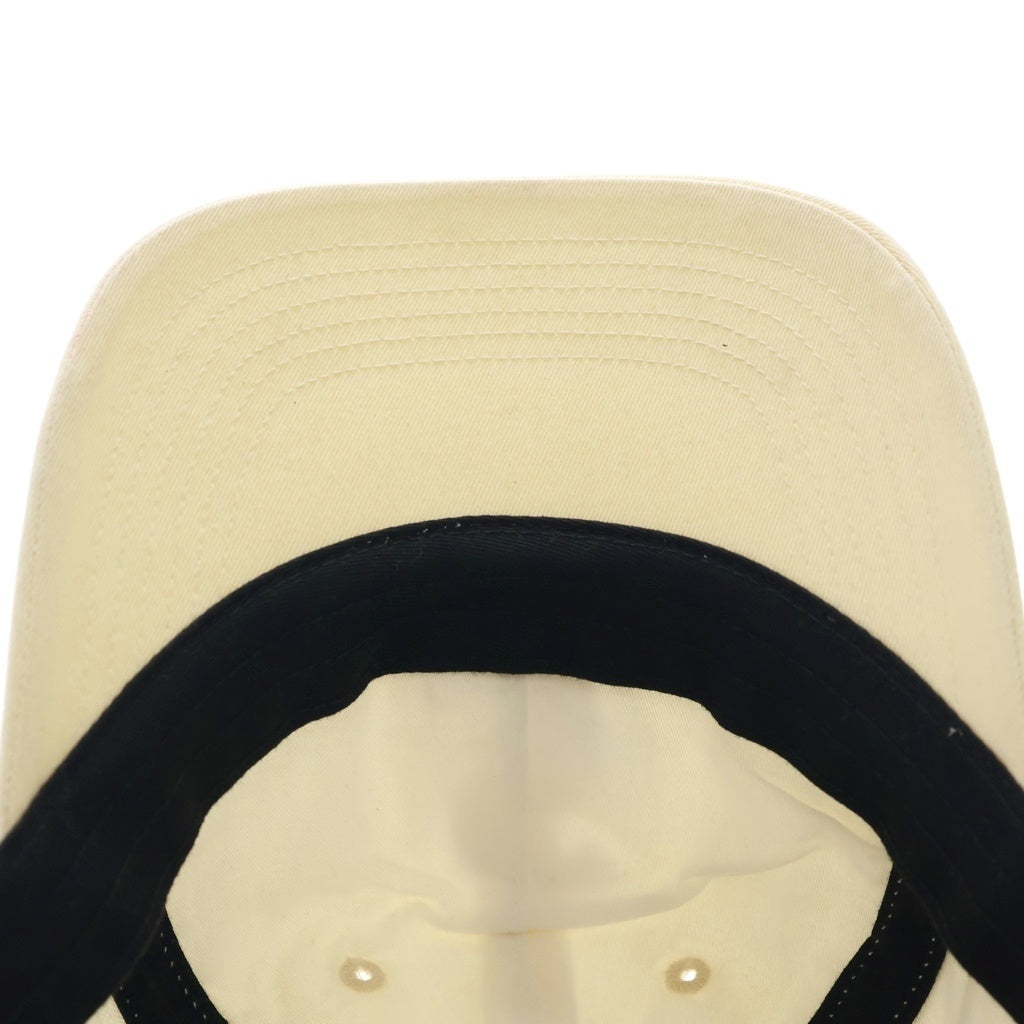 SUPREME(シュプリーム) 25SS Pigment Coated S Logo 6-Panel ピグメント加工 シックスパネル Sロゴキャップ アイボリー