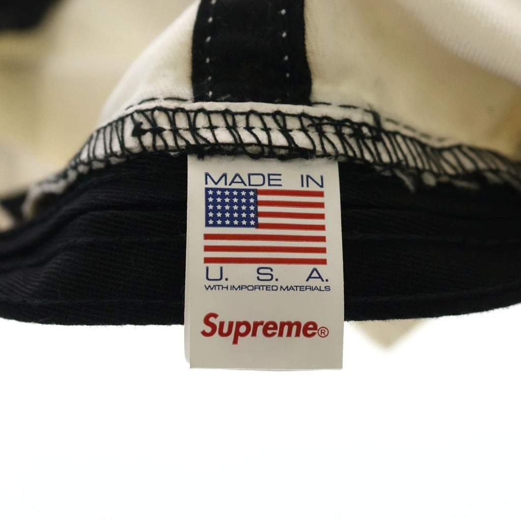 SUPREME(シュプリーム) 25SS Pigment Coated S Logo 6-Panel ピグメント加工 シックスパネル Sロゴキャップ アイボリー