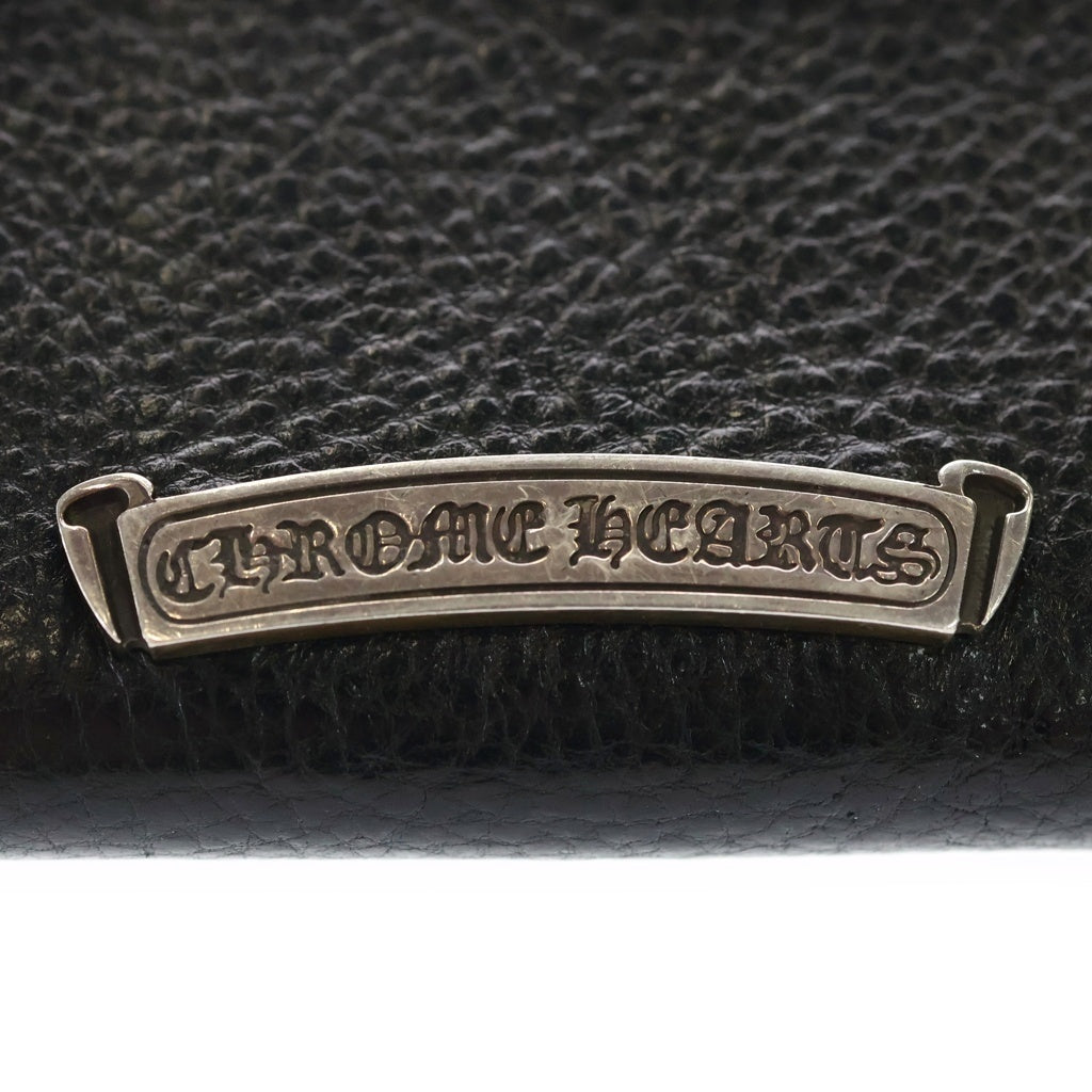 CHROME HEARTS(クロムハーツ) WAVE MINI ウェーブミニ レザーウォレット 財布 ブラックBCA373