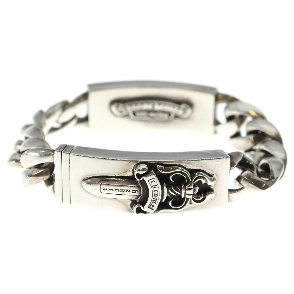 シルバー925 ダガーブレスレット オーダー品 44g xes クロム系 CHROME HEARTS(クロムハーツ) ID DBL DAGGER ダブルIDダガー