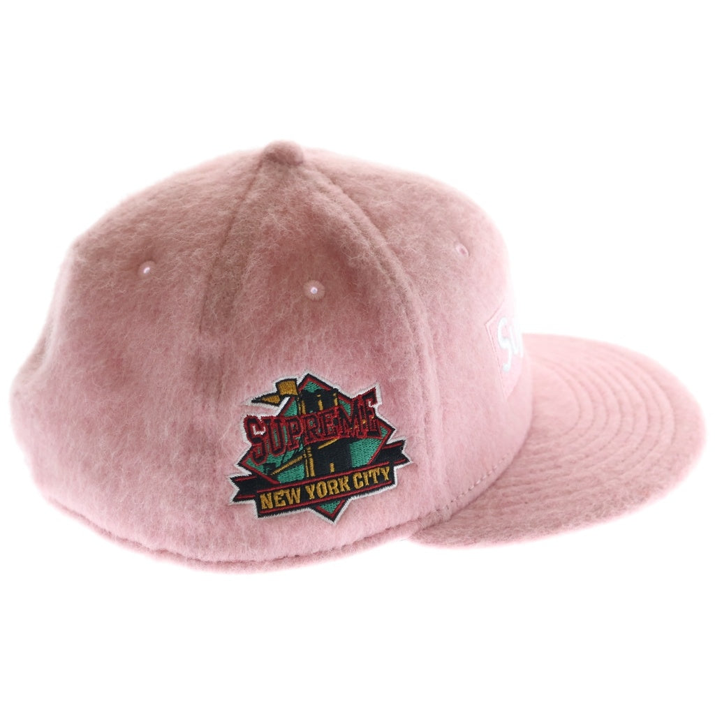 SUPREME(シュプリーム) 24AW Brushed Wool Box Logo ブラッシュド ウール ボックスロゴ キャップ ピンク
