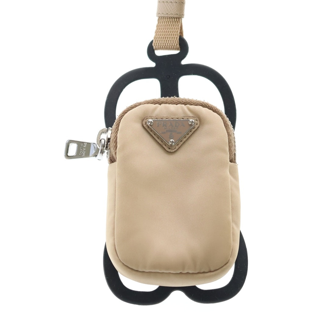 PRADA(プラダ) Re-Edition 2005 Re-Nylon ミニポーチ スマートフォンホルダー ベージュ レディース