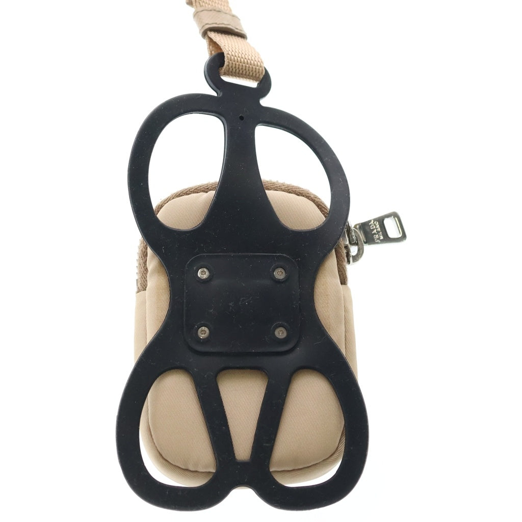 PRADA(プラダ) Re-Edition 2005 Re-Nylon ミニポーチ スマートフォンホルダー ベージュ レディース
