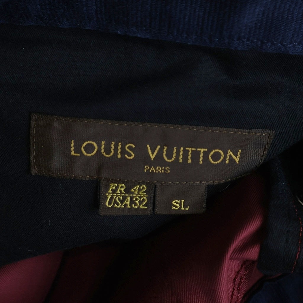 LOUIS VUITTON(ルイヴィトン) ロゴバック刺繍 RM142Q H5ID08BWK ストレートパンツ レッド