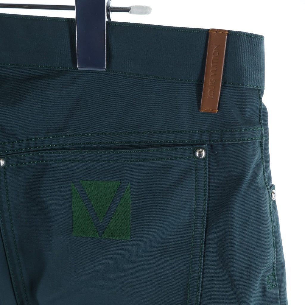 LOUIS VUITTON(ルイヴィトン) ロゴバック刺繍 RM142Q H5ID08BWK ストレートパンツ グリーン