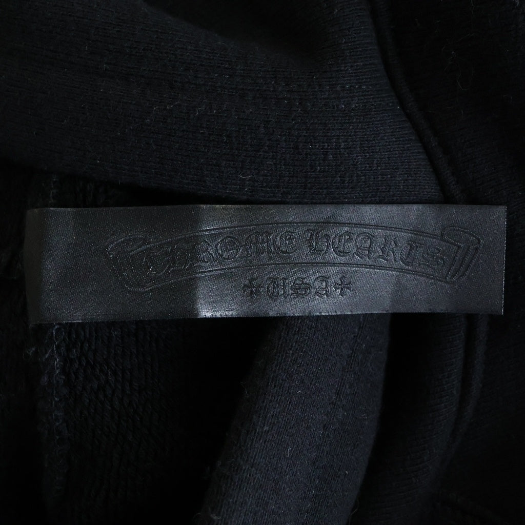 CHROME HEARTS(クロムハーツ) 7‐11 Y NOT Cemetery Cross Applique Embroidery Hoodie ワイノット セメタリークロス アップリケ刺繍 プルオーバーパーカー ブラック