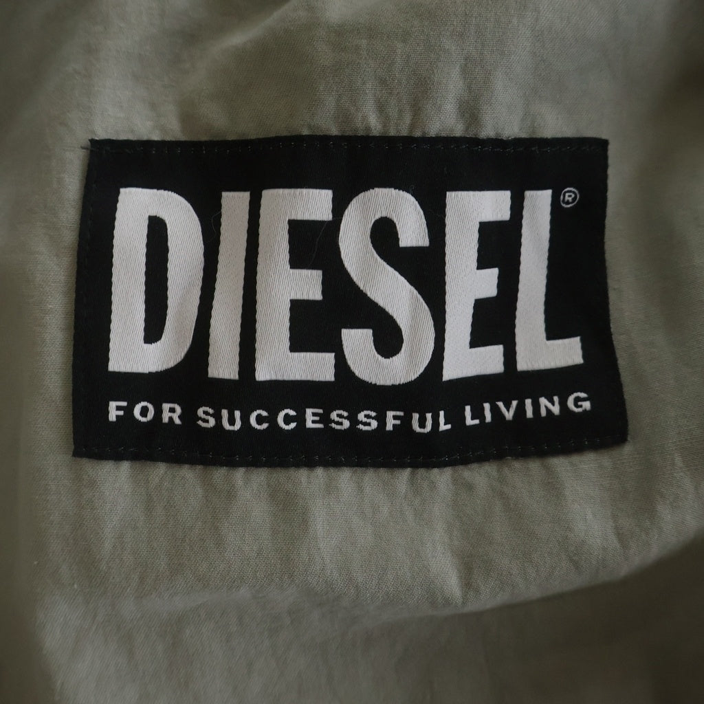 DIESEL(ディーゼル) 22AW J-CORIN 転写 騙し絵 トロンプルイユ MA-1 レーヨン A07260 ボンバージャケット グレー