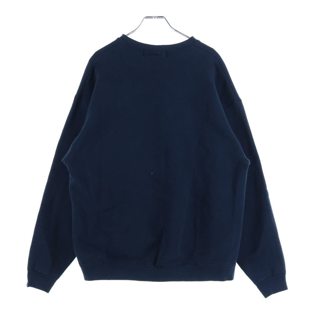 GOODENOUGH(グッドイナフ) 90s LEE ボディ フロッキープリント 犬 3段 カレッジ スウェットシャツ ブラック