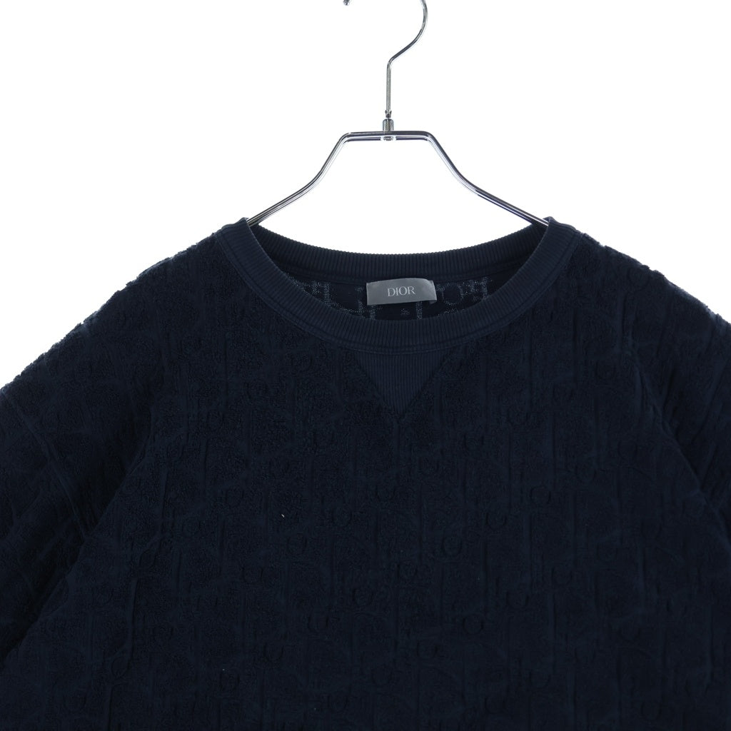 DIOR(ディオール) 21SS オブリーク テリー ジャガード 113J692A0614 クルーネックTシャツ ネイビー