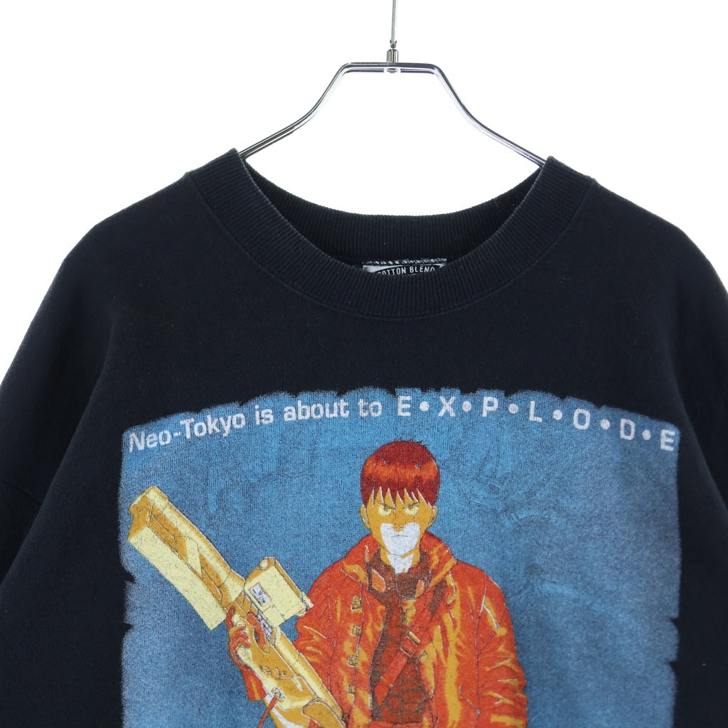 VINTAGE(ヴィンテージ) 90s AKIRA KANEDA EXPLODE CREWNECK SWEAT LEE BODY アキラ 金田 エクスプロード スウェット ブラック