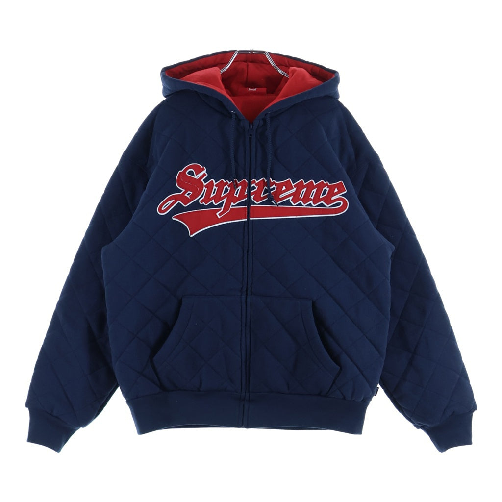SUPREME(シュプリーム) 25AW Quilted Zip Up Hooded Sweatshirt キルティングジップアップフーディ ネイビー