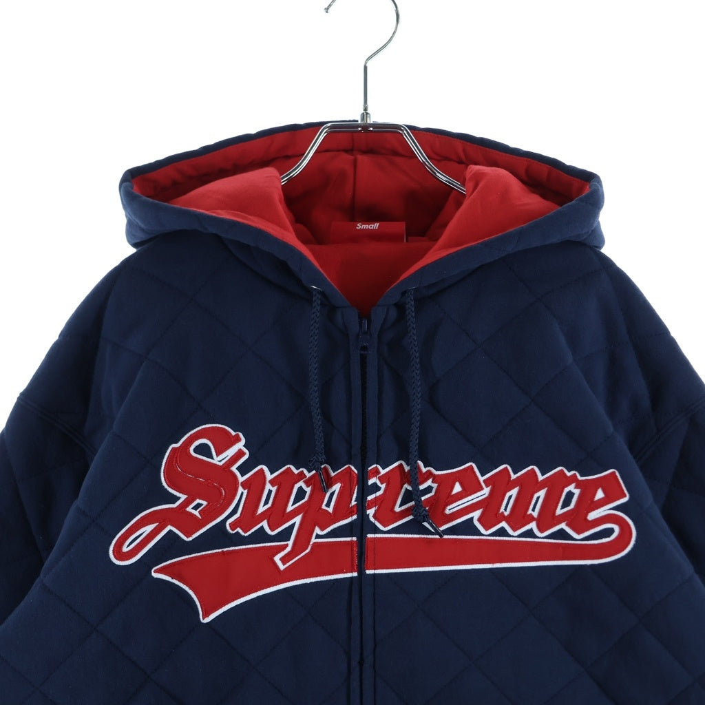SUPREME(シュプリーム) 25AW Quilted Zip Up Hooded Sweatshirt キルティングジップアップフーディ ネイビー