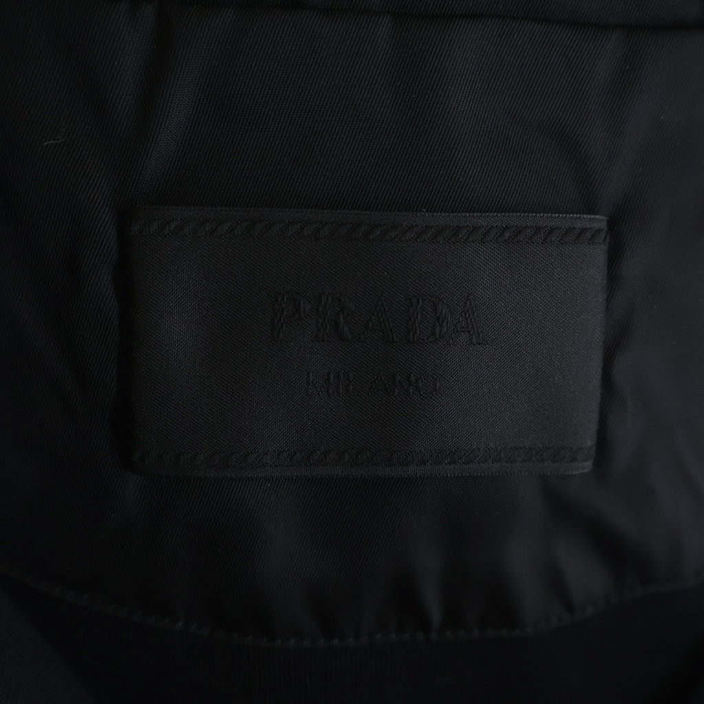 PRADA(プラダ) 21SS 三角プレート Re-Nylon 切替 UJT103 ベスト ブラック