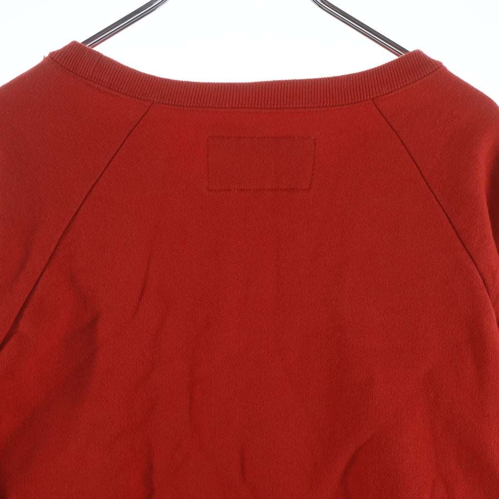 WACKO MARIA(ワコマリア) WASHED HEAVY WEIGHT SWEATSHIRT ウォッシュドヘビーウェイトスウェットシャツ カレッジプリント オールドイングリッシュ スウェット レッド