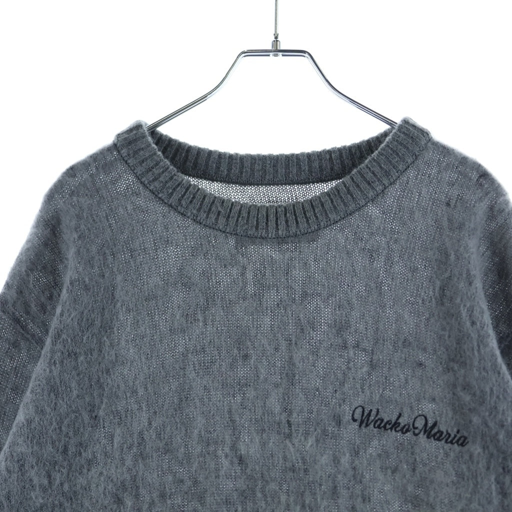 WACKO MARIA(ワコマリア) MOHAIR CREWNECK SWEATER モヘアニットセーター 胸ロゴ