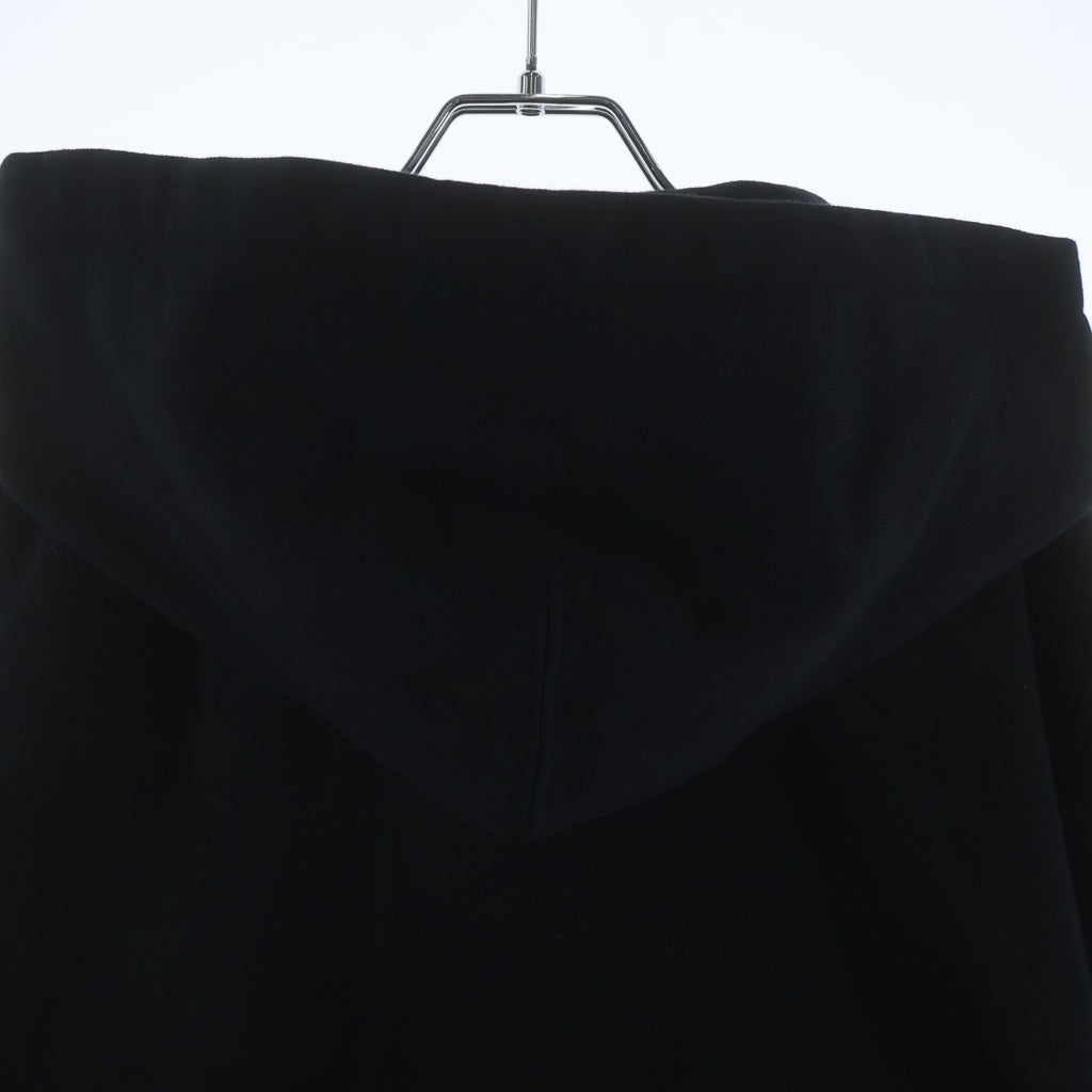 JIL SANDER(ジルサンダー) 25SS ジルサンダー+ Cotton Terry Hooded Sweatshirt コットンテリーフーデットスウェットシャツ J47GU0131 プルオーバーパーカー ブラック