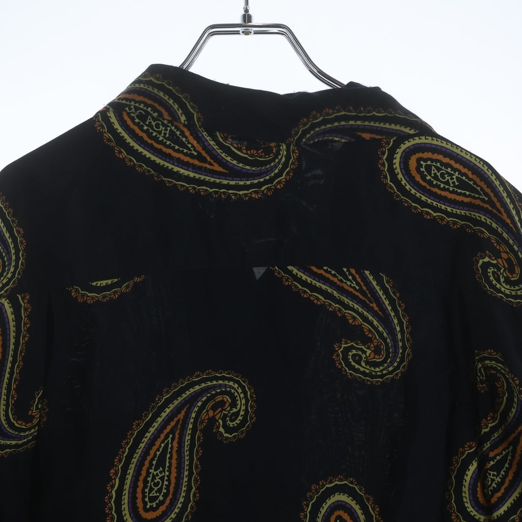 WACKO MARIA(ワコマリア) 21SS BUDSPOOL 舐達麻 HAWAIIAN SHIRT TYPE-2 PAISLEY レーヨン アロハシャツ ブラック