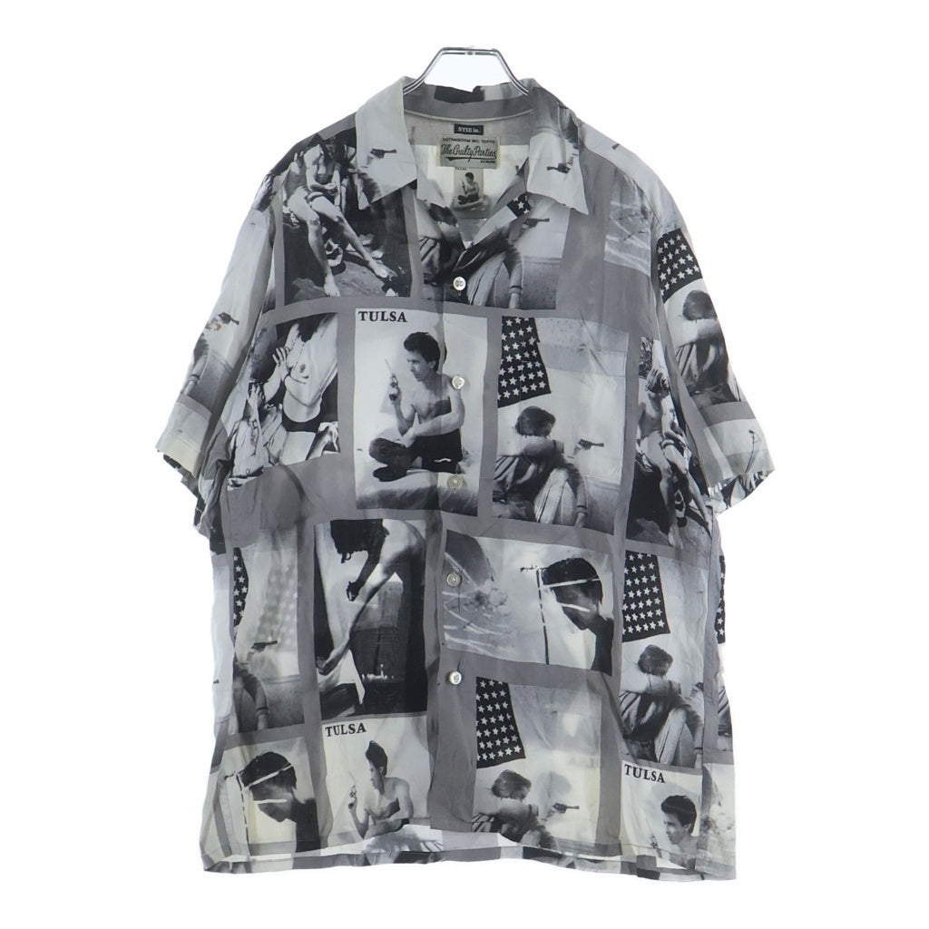 WACKO MARIA(ワコマリア) ×STIE-LO LARRY CLARK TULSA TYPE-2 スティーローラリークラーク タルサ ハワイアンシャツ ホワイト