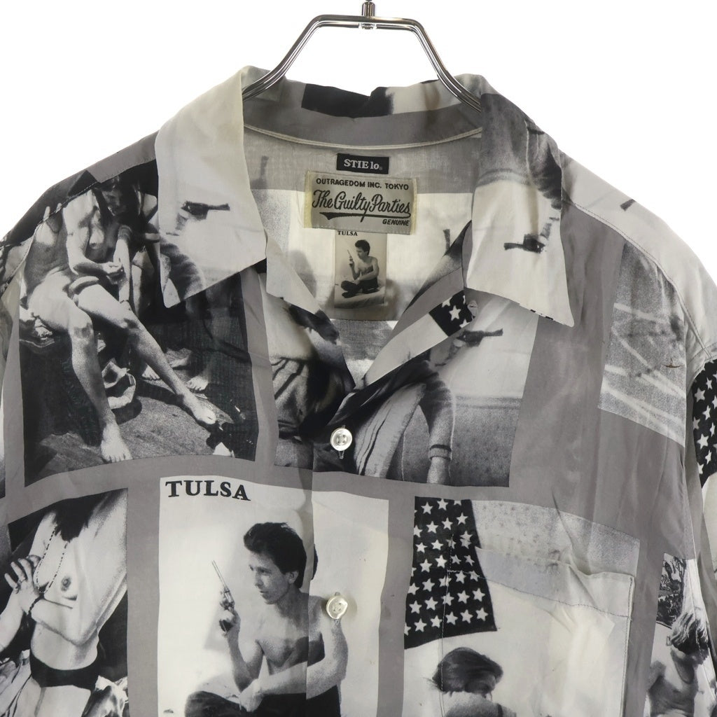 WACKO MARIA(ワコマリア) ×STIE-LO LARRY CLARK TULSA TYPE-2 スティーローラリークラーク タルサ ハワイアンシャツ ホワイト