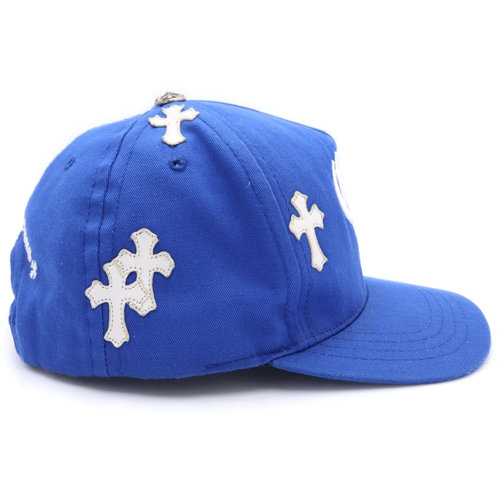 CHROME HEARTS(クロムハーツ) Trucker Cap クロスパッチ CH刺繍 トラッカーキャップ 帽子 ブルー/ホワイト