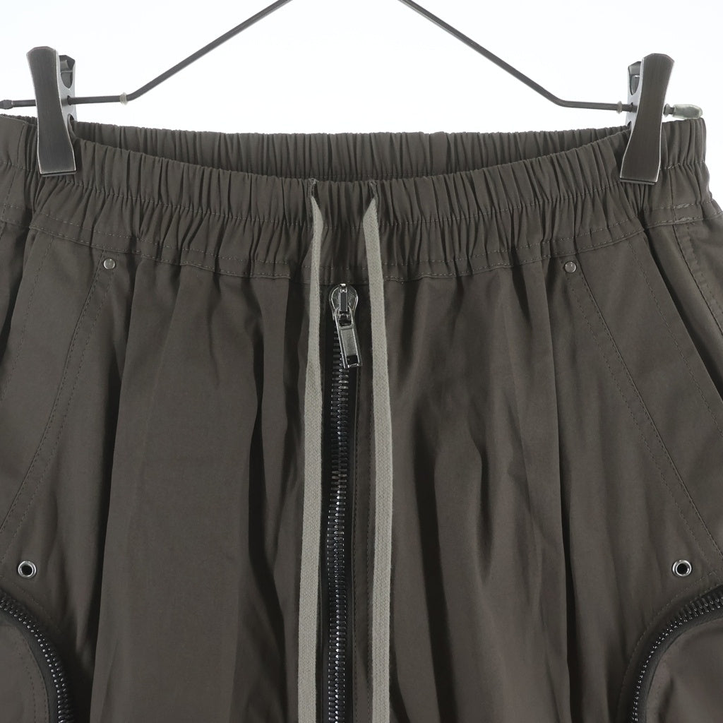Rick Owens(リックオウエンス) 22SS Drawstring Zip Detail Pants ドローストリング ジップディテール パンツ ブラウン RU01B1348TE