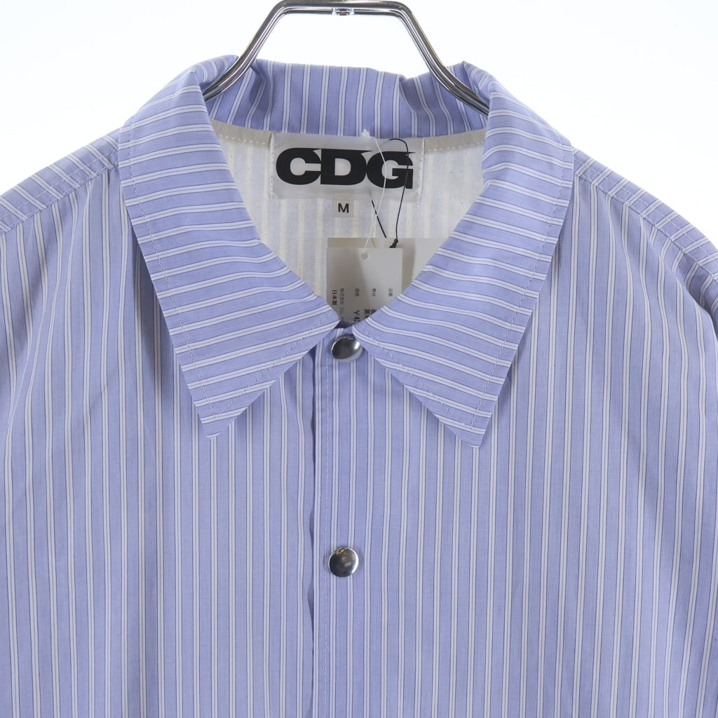 COMME des GARCONS(コムデギャルソン) 19SS Stripe Coach Jacket ストライプ柄 コーチジャケット SZ-J016 ブルー