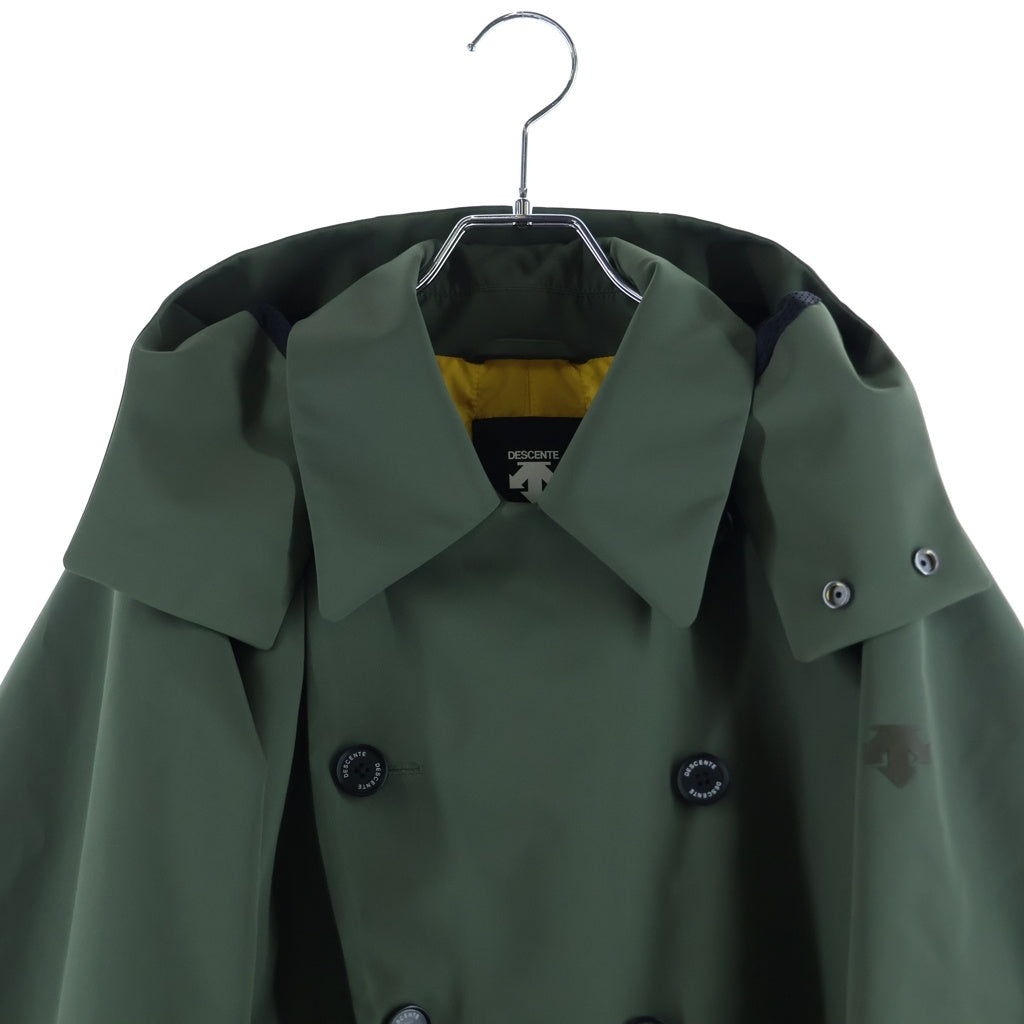 DESCENTE(デサント) フード付き ダブルトレンチコート カーキ 7778M204