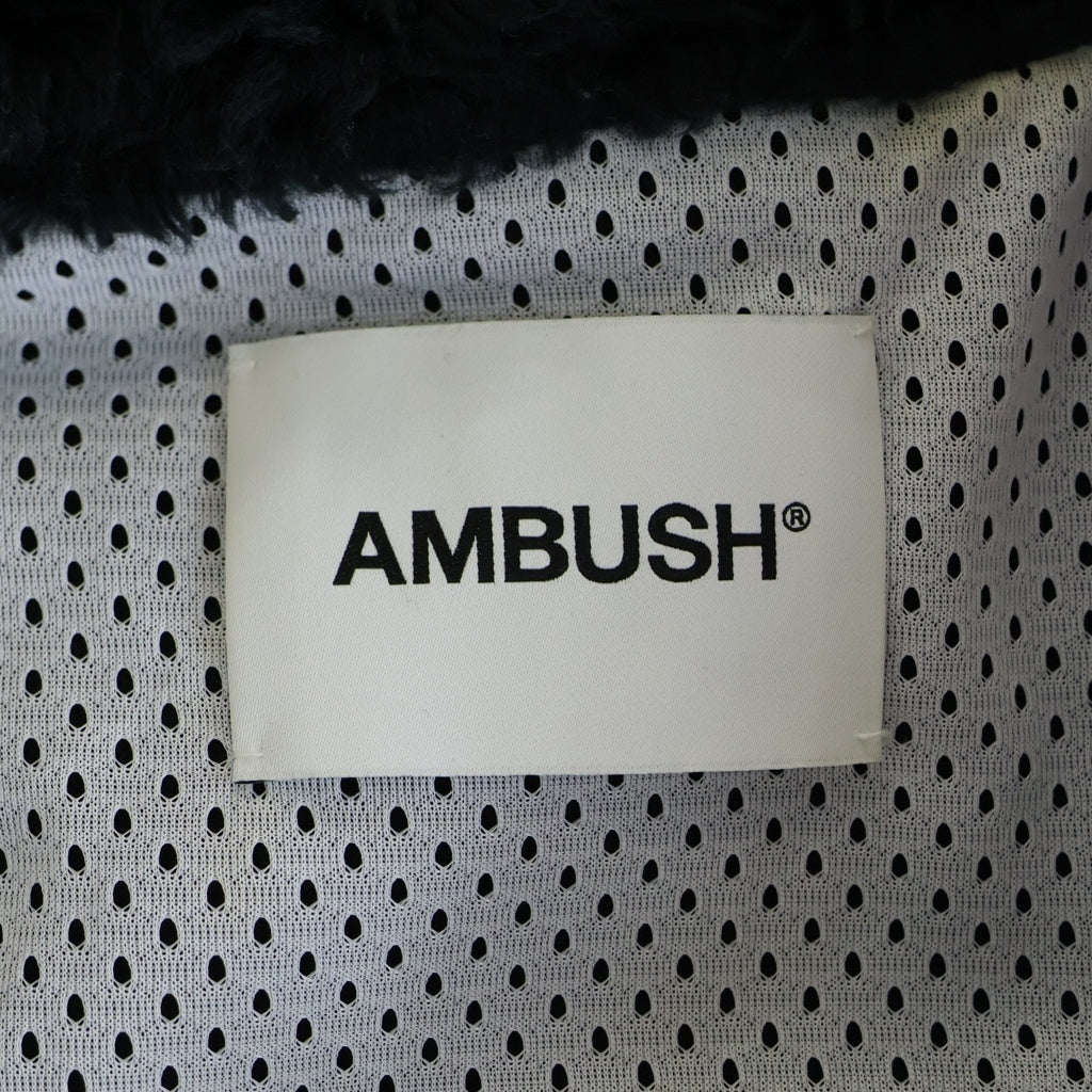 AMBUSH(アンブッシュ) NEW FLEECE JACKET ジップアップ フリースジャケット ブラック BMEA001 F20FLE001