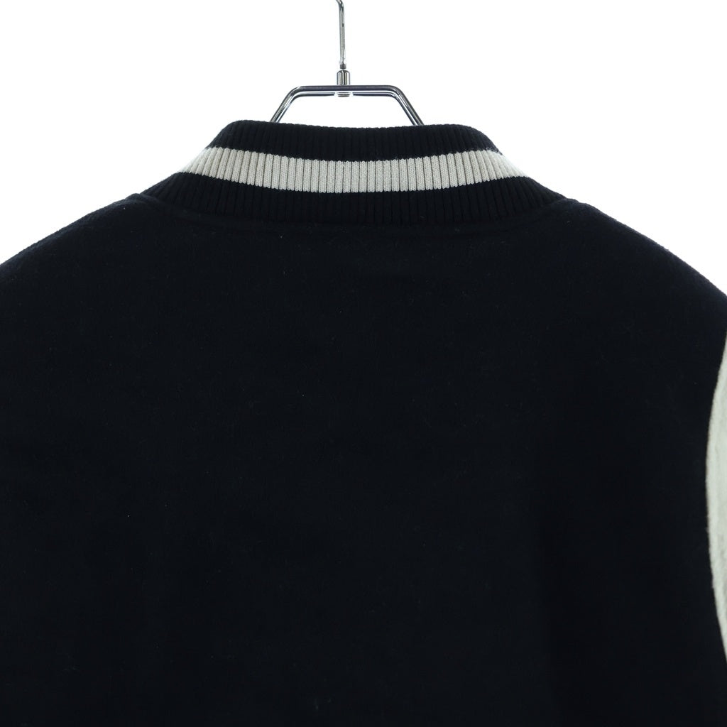 NO BRAND(ノーブランド) CRONOS STRETCH VARSITY JACKET ストレッチ バーシティ スタジャン ブラック