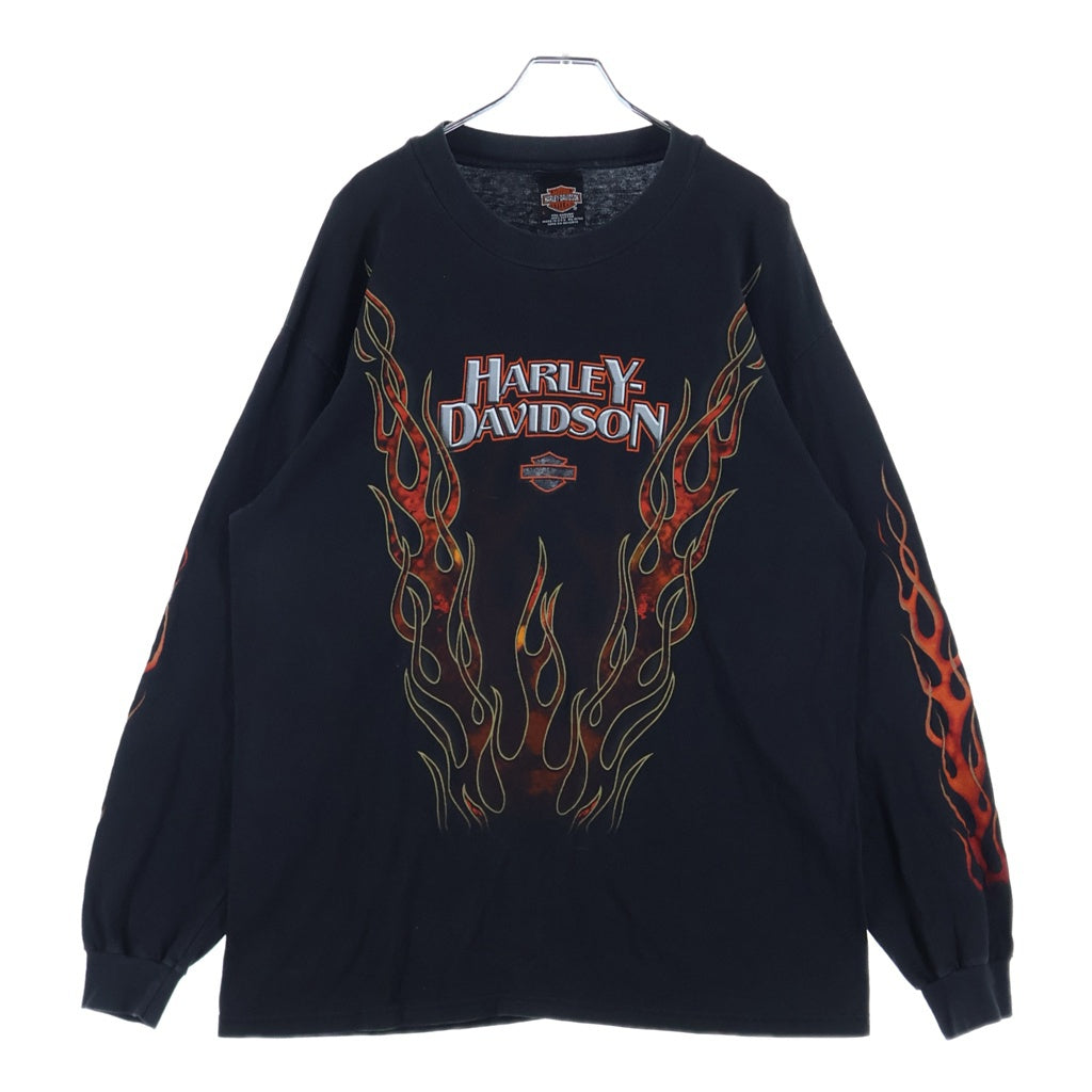 HARLEY DAVIDSON(ハーレーダビッドソン) 90s 99R フレイム 袖フレイム ロングスリーブカットソー