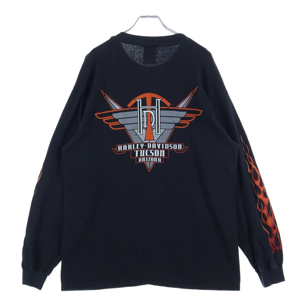 HARLEY DAVIDSON(ハーレーダビッドソン) 90s 99R フレイム 袖フレイム ロングスリーブカットソー