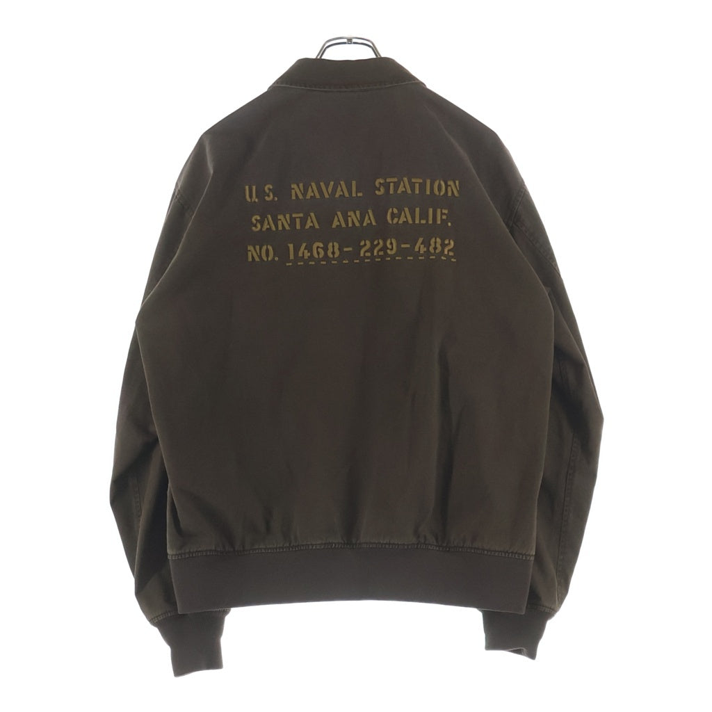 AVIREX(アヴィレックス) MILITARY COTTON UTILITY JACKET U.S.NAVAL AVIATION 783-5252029 スイングトップ ブラウン