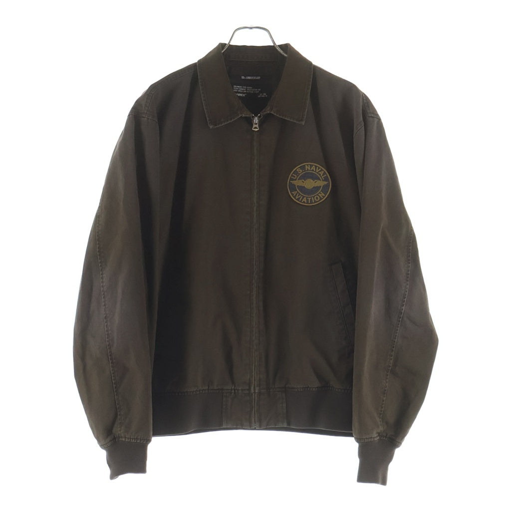 AVIREX(アヴィレックス) MILITARY COTTON UTILITY JACKET U.S.NAVAL AVIATION 783-5252029 スイングトップ ブラウン