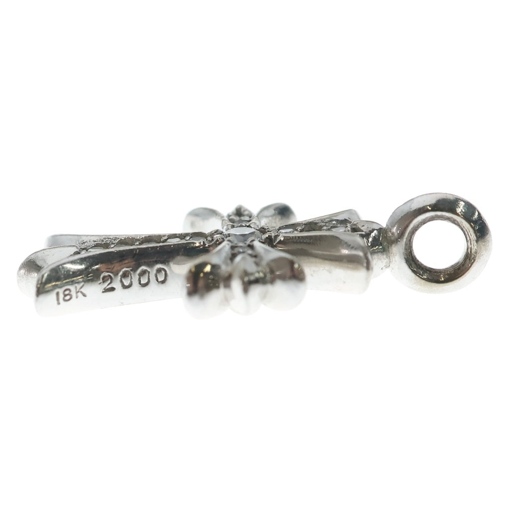 CHROME HEARTS(クロムハーツ) 18KWG TNY CRSF P/DIA タイニーファットクロス PAVEダイヤ ペンダントトップ ホワイトゴールド BCA008