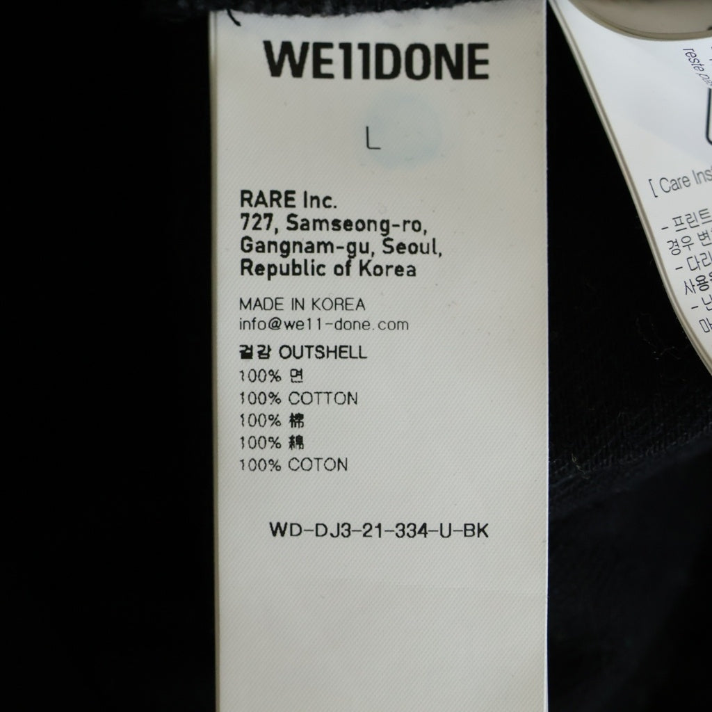 we11done(ウェルダン) 総柄 スタッズ 長袖シャツ ライトストーン WD-DJ3-21-334-U-BK ブラック