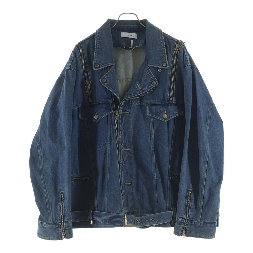 FACETASM ファセッタズム 18SS BIG DENIM RADING JACKET オーバーサイズ デニムライディング ジャケット RB-JK-M09 インディゴ FACETASM(ファセッタズム) 18SS BIG DENIM RADING JACKET オーバー