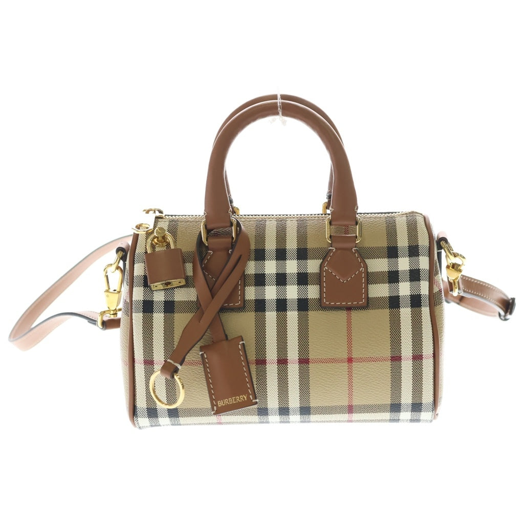BURBERRY(バーバリー) BOWLING BAG MINI ボウリングバッグ 2WAY ショルダーバッグ 8071357 A9534 ブラウン レディース